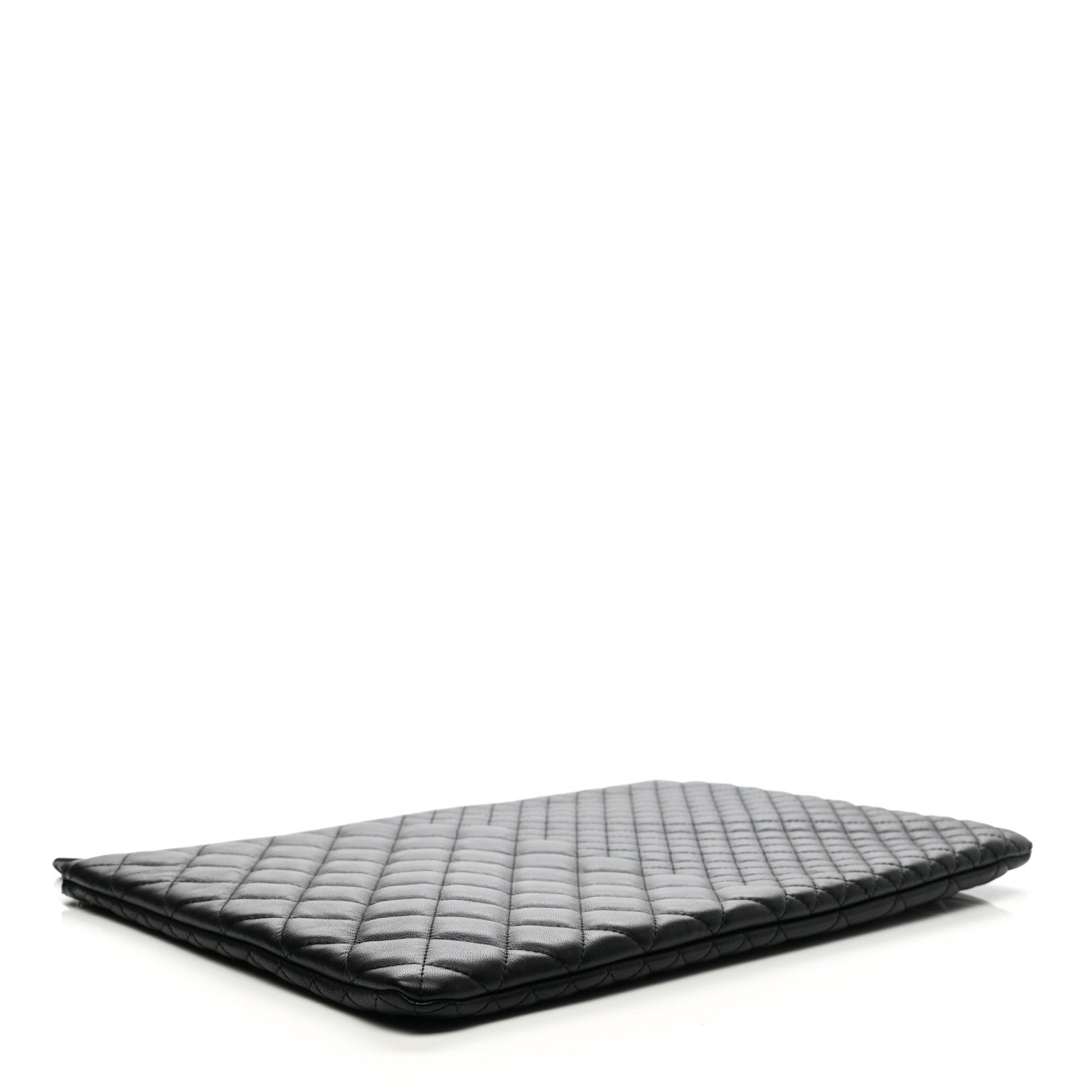 Chanel Lambskin Bi Quilted Large Cosmetic Case Black 4 of 7