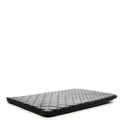 Chanel Lambskin Bi Quilted Large Cosmetic Case Black 4 of 7
