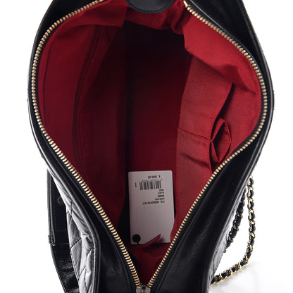Chanel Aged Calfskin Quilted Medium Gabrielle Hobo Black 5 of 7