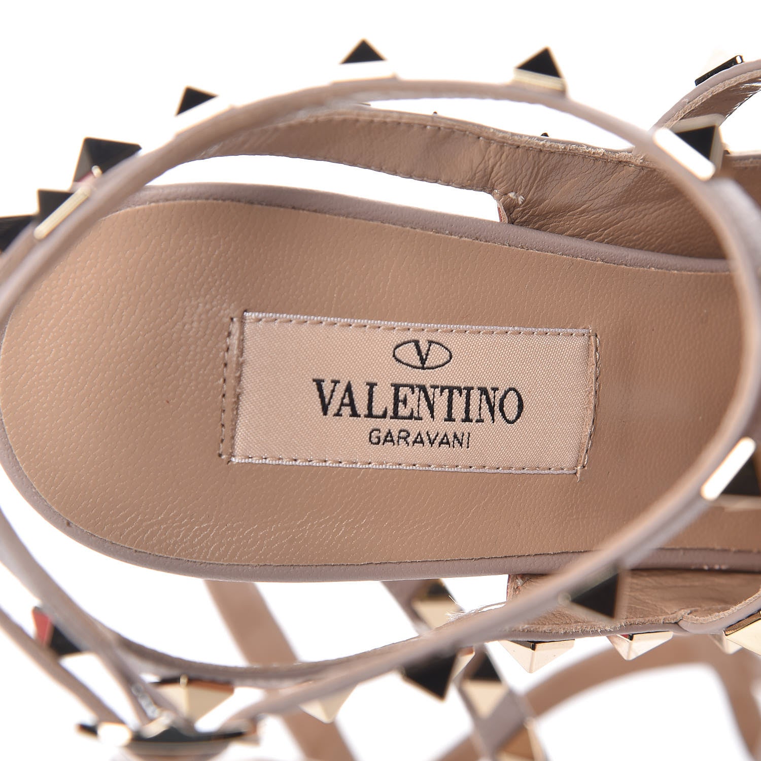 Valentino Garavani Nappa Rockstud Ankle Strap 100mm Pumps 37.5 Orange Poudre 5 of 9