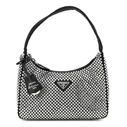 Prada Satin Crystal Mini Re-Edition 2000 Bag Cristal 1 of 10