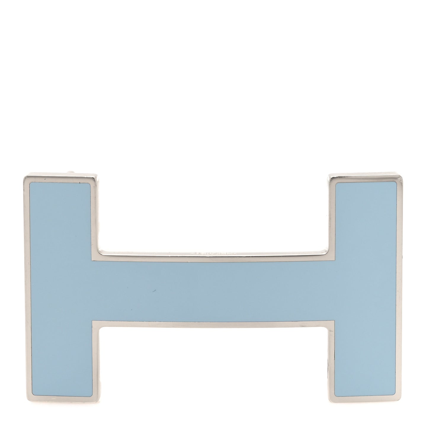 Enamel Quizz H Belt Buckle Bleu Polaire