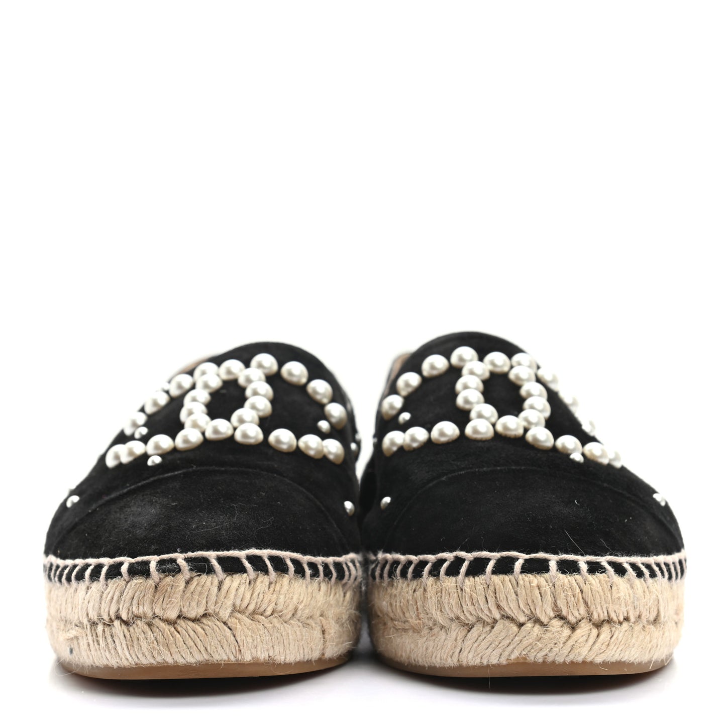 Suede Pearl CC Espadrilles 40 Black