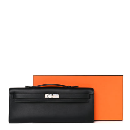 Hermes Swift Kelly Cut Clutch Pochette Black 11 of 11