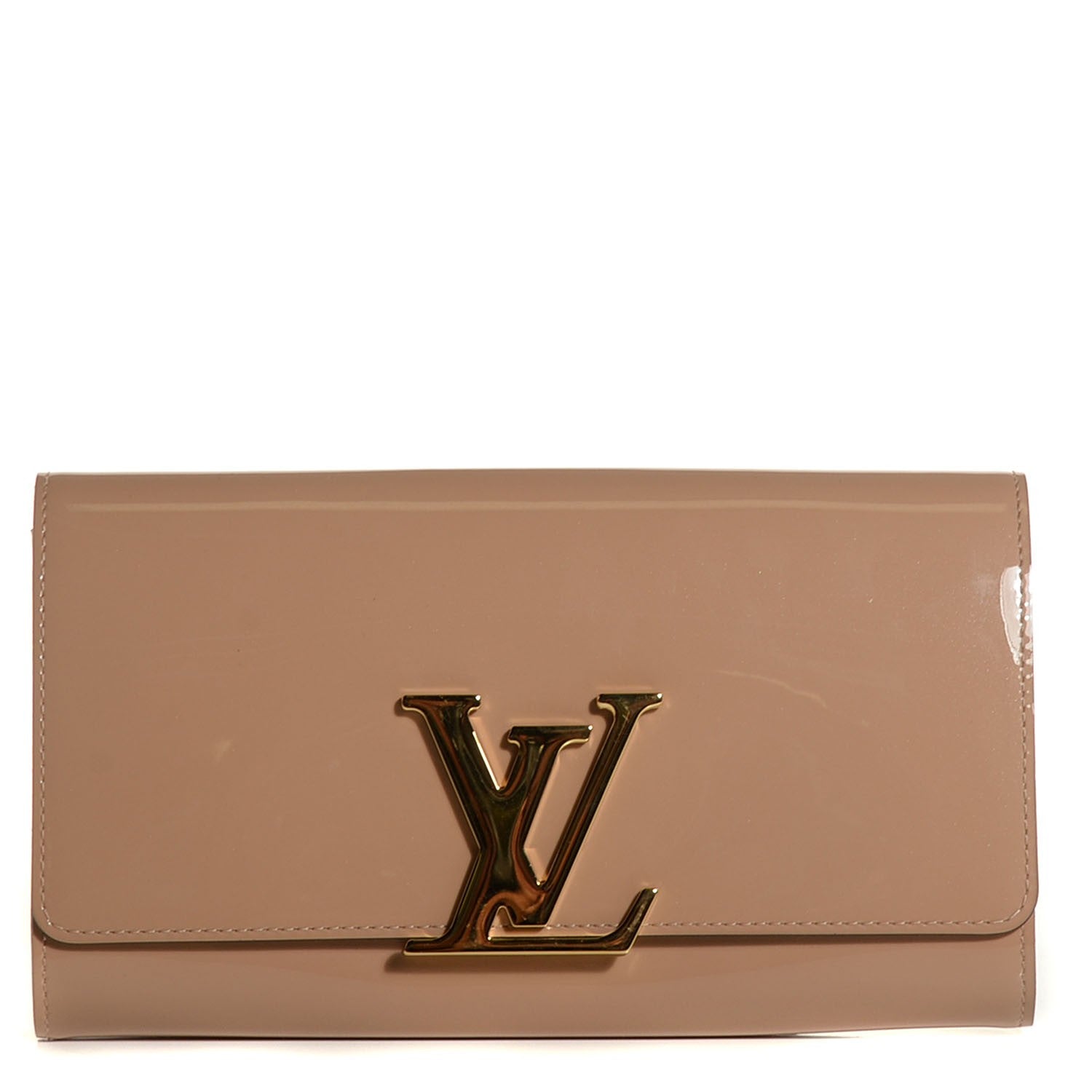 Louis Vuitton Patent Louise Clutch Nude 1 of 7
