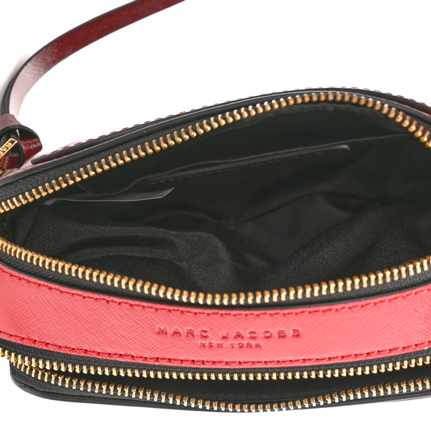 Saffiano Small Snapshot Camera Bag Red Multicolor