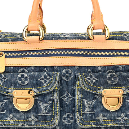 Louis Vuitton Monogram Denim Neo Speedy Blue 7 of 10