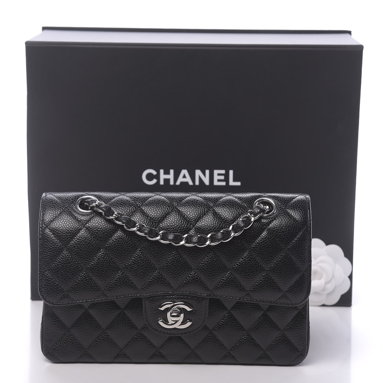 Chanel Caviar Quilted Small Double Flap Black 11 of 11