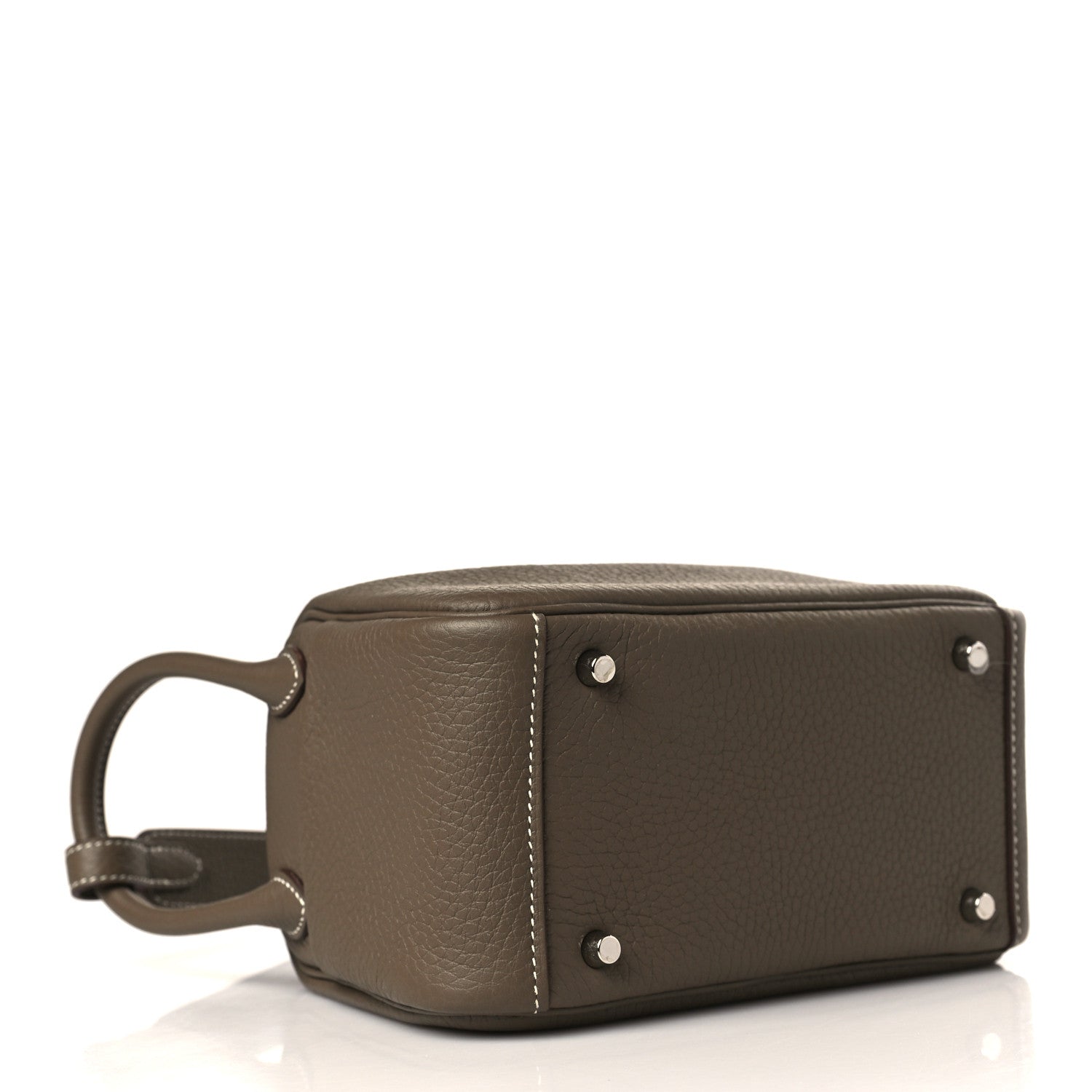 Hermes Taurillon Clemence Mini Lindy 20 Etoupe 4 of 9