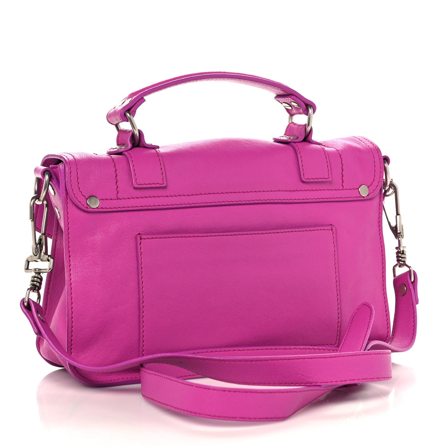 Proenza Schouler Lambskin Tiny PS1 Satchel Berry 3 of 8
