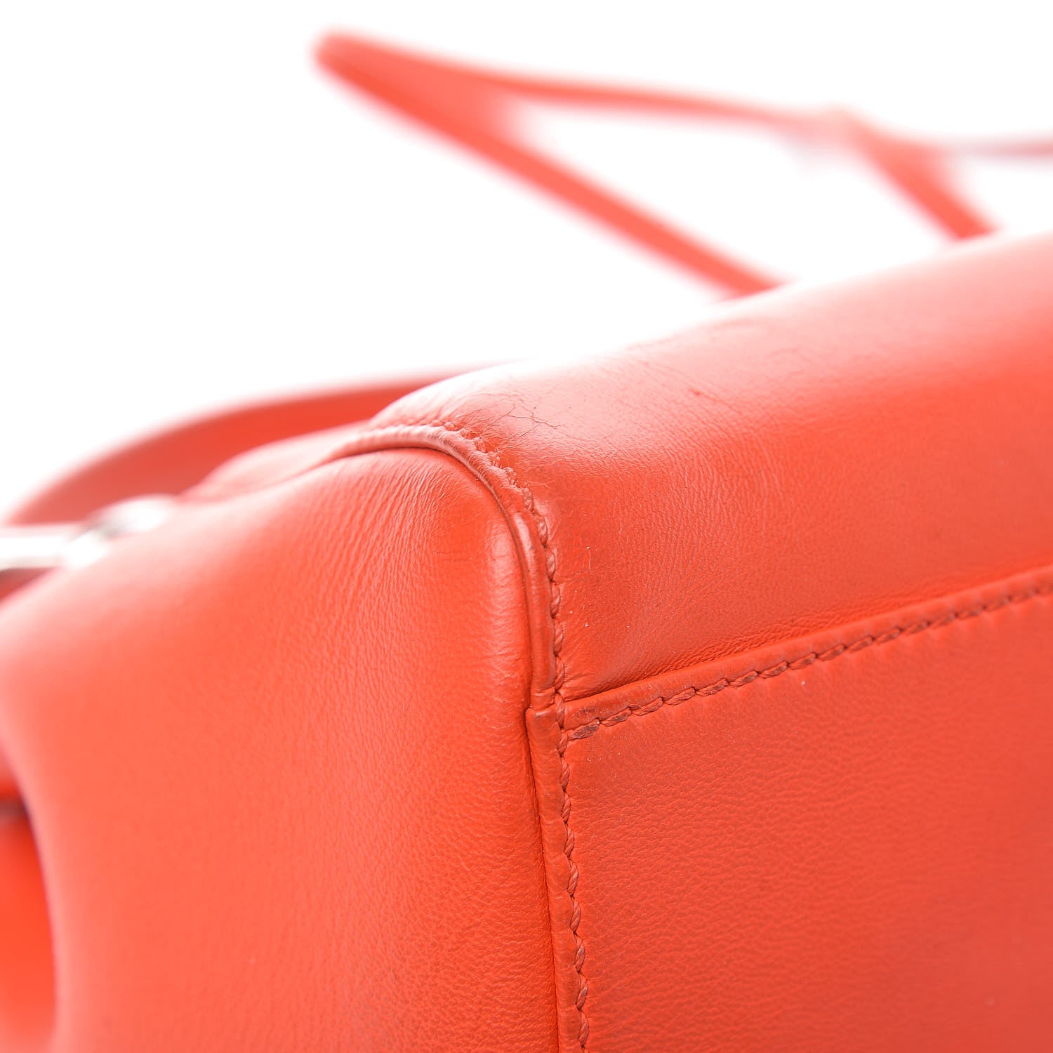 Fendi Nappa Mini Peekaboo Iconic Satchel Papavero 15 of 21