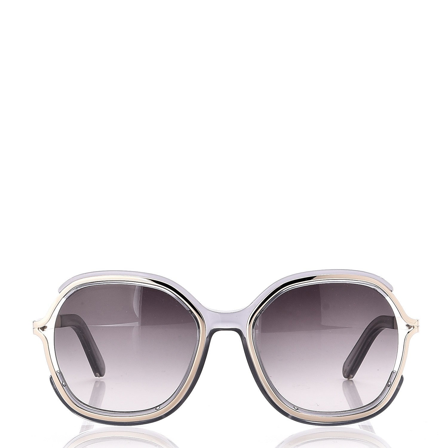 Chloe Jayme Oversized Round Sunglasses CE689S Dark Grey 2 of 8