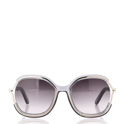 Chloe Jayme Oversized Round Sunglasses CE689S Dark Grey 2 of 8