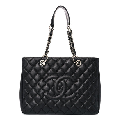 Chanel Caviar Quilted Grand Shopping Tote GST Black 1 of 18