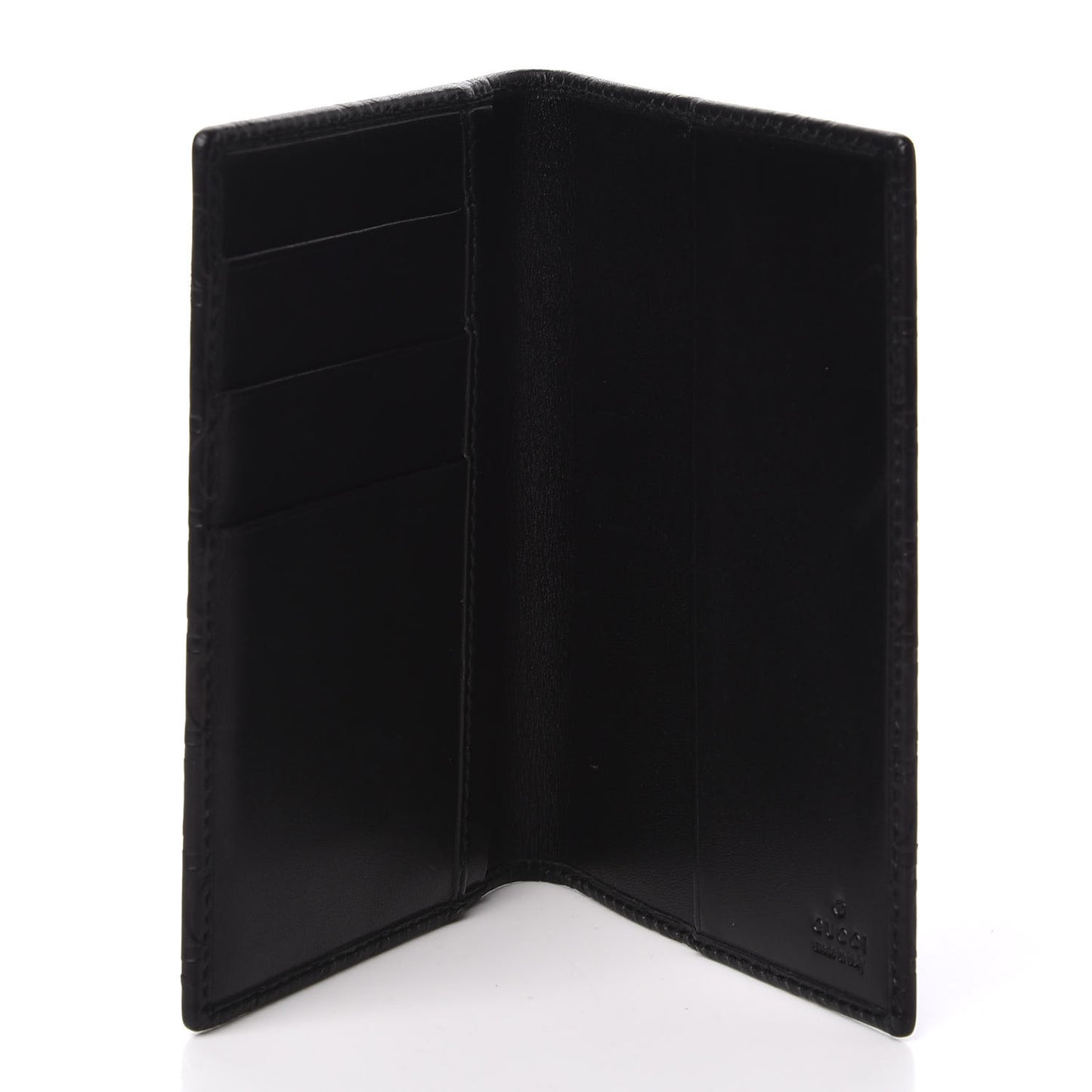 Guccissima Passport Case Black