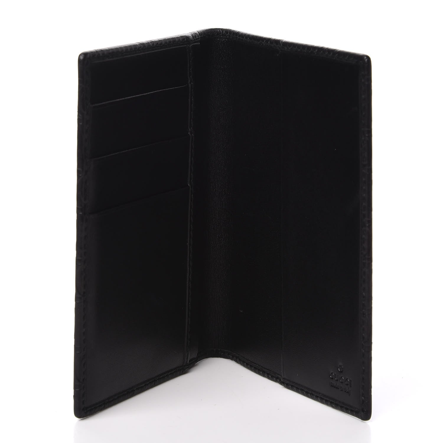 Gucci Guccissima Passport Case Black 5 of 7