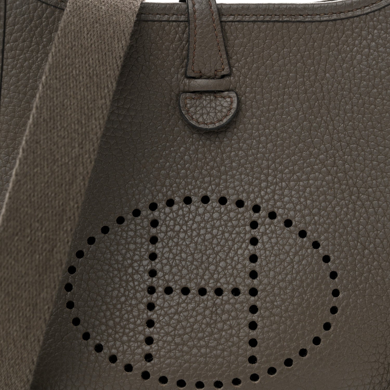 Hermes Taurillon Clemence Evelyne TPM Gris Meyer 8 of 12
