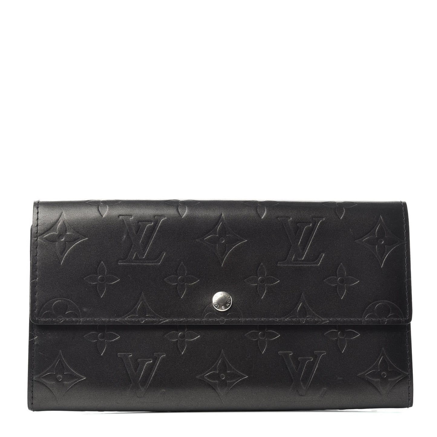 Mat Monogram Sarah Wallet Gris