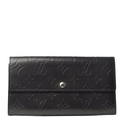 Louis Vuitton Mat Monogram Sarah Wallet Gris 1 of 6