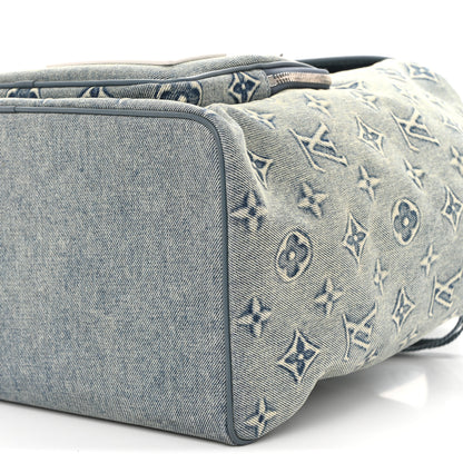 Louis Vuitton Monogram Denim Washed 3D Montsouris Backpack Blue 10 of 11