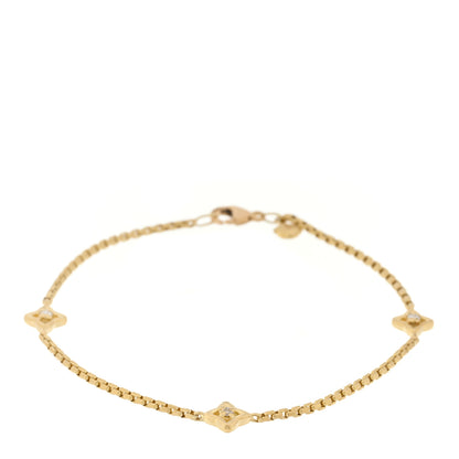 David Yurman 18K Yellow Gold Diamond Quatrefoil Bracelet 1 of 3