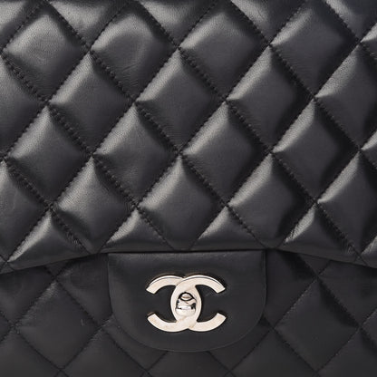 Chanel Lambskin Quilted Jumbo Single Flap Black 9 of 9