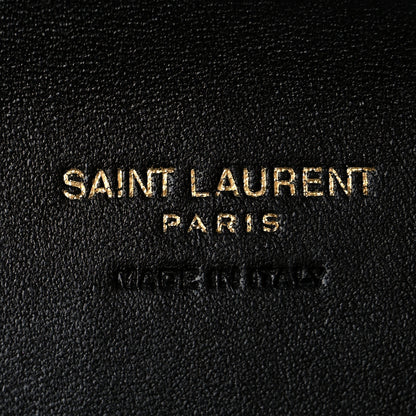Saint Laurent Calfskin Lizard Embossed Paloma Monogram Clutch Black 6 of 7