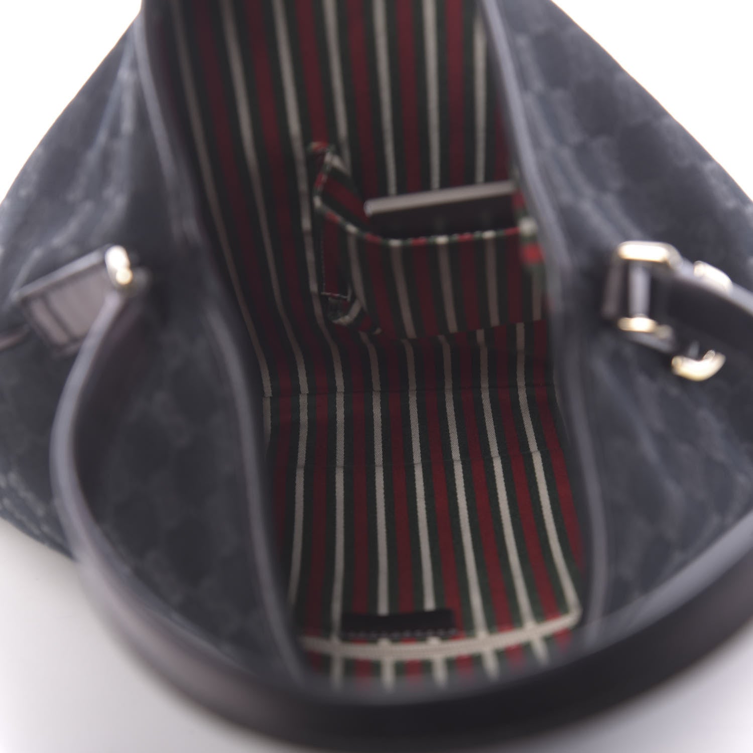 Gucci Monogram Medium New Britt Hobo Black 5 of 11