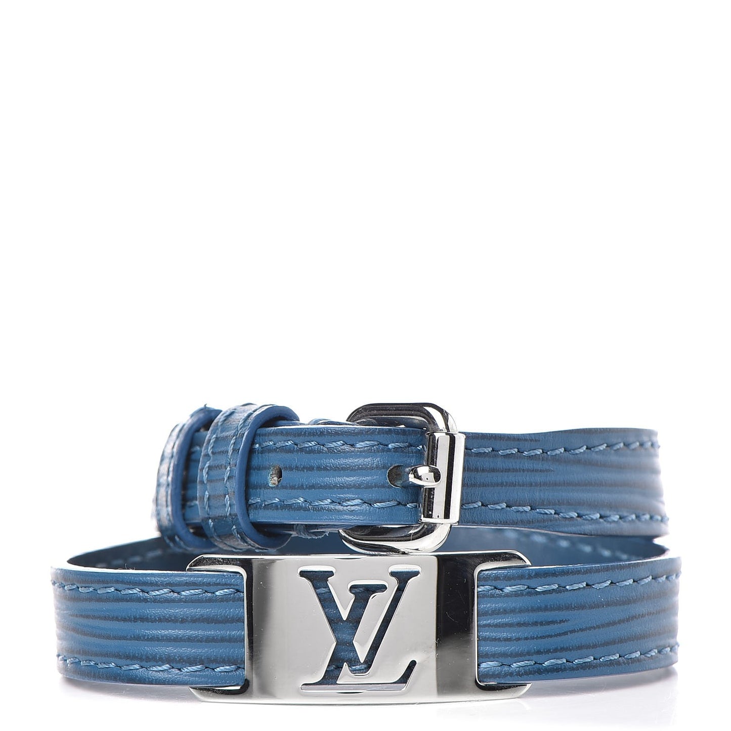 Epi Sign It Bracelet Cyan