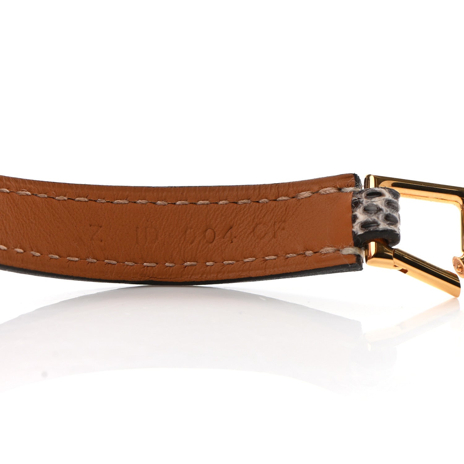 Hermes Lizard Rivale Double Tour Bracelet T2 Ombre 5 of 9