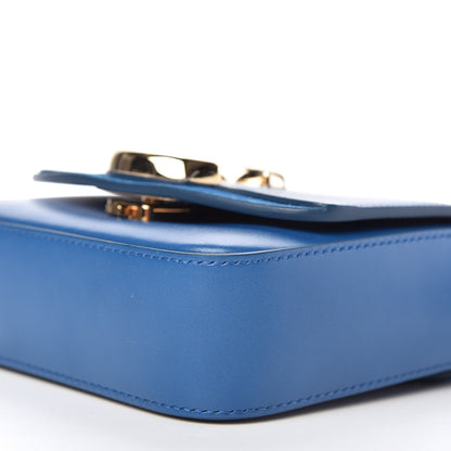 Chloe Shiny Calfskin Suede Mini C Bag Smoky Blue 7 of 9