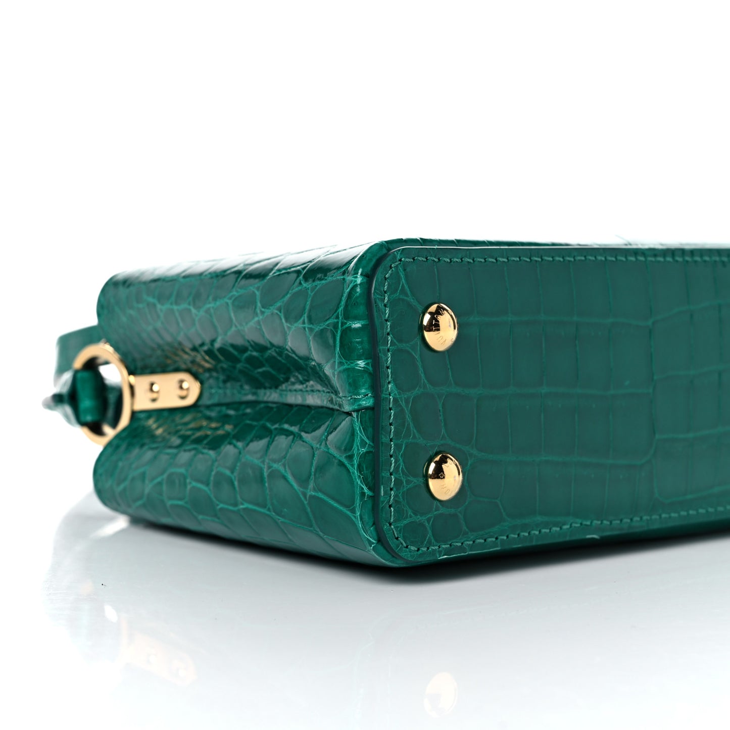 Crocodile Mini Capucines Emeraude
