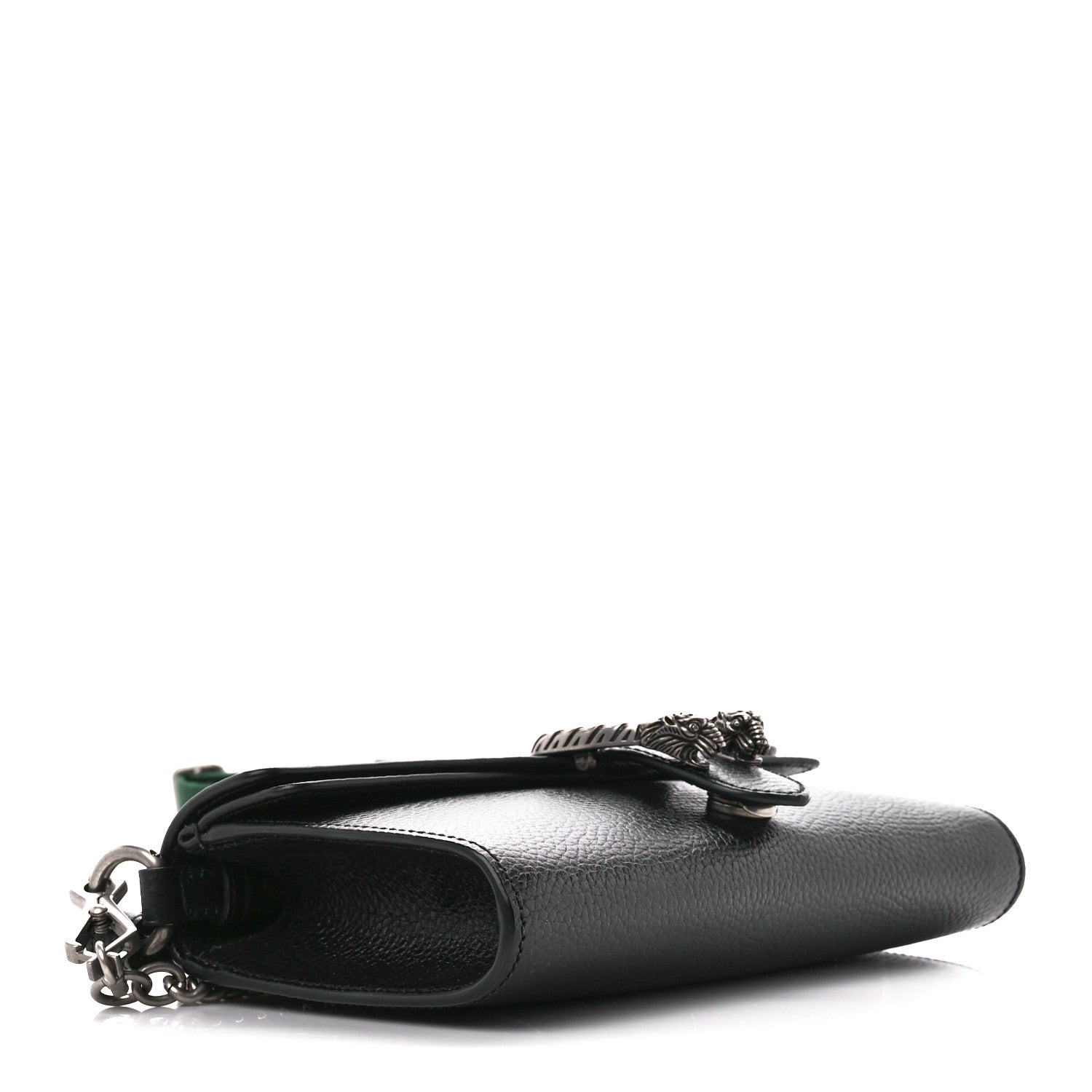 Gucci Dollar Calfskin Web Small Dionysus Crossbody Bag Black 4 of 11
