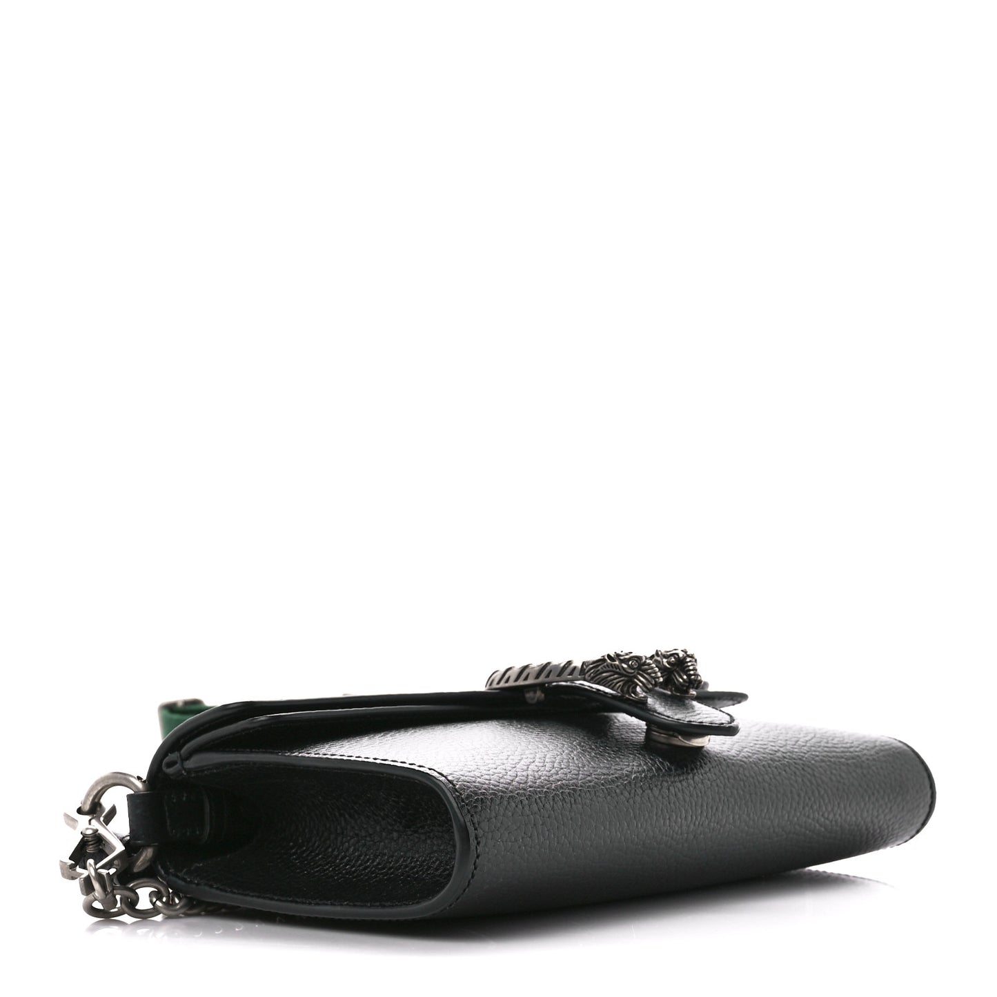 Dollar Calfskin Web Small Dionysus Crossbody Bag Black