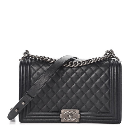 Chanel Caviar Quilted New Medium Boy Flap Black 1 of 7