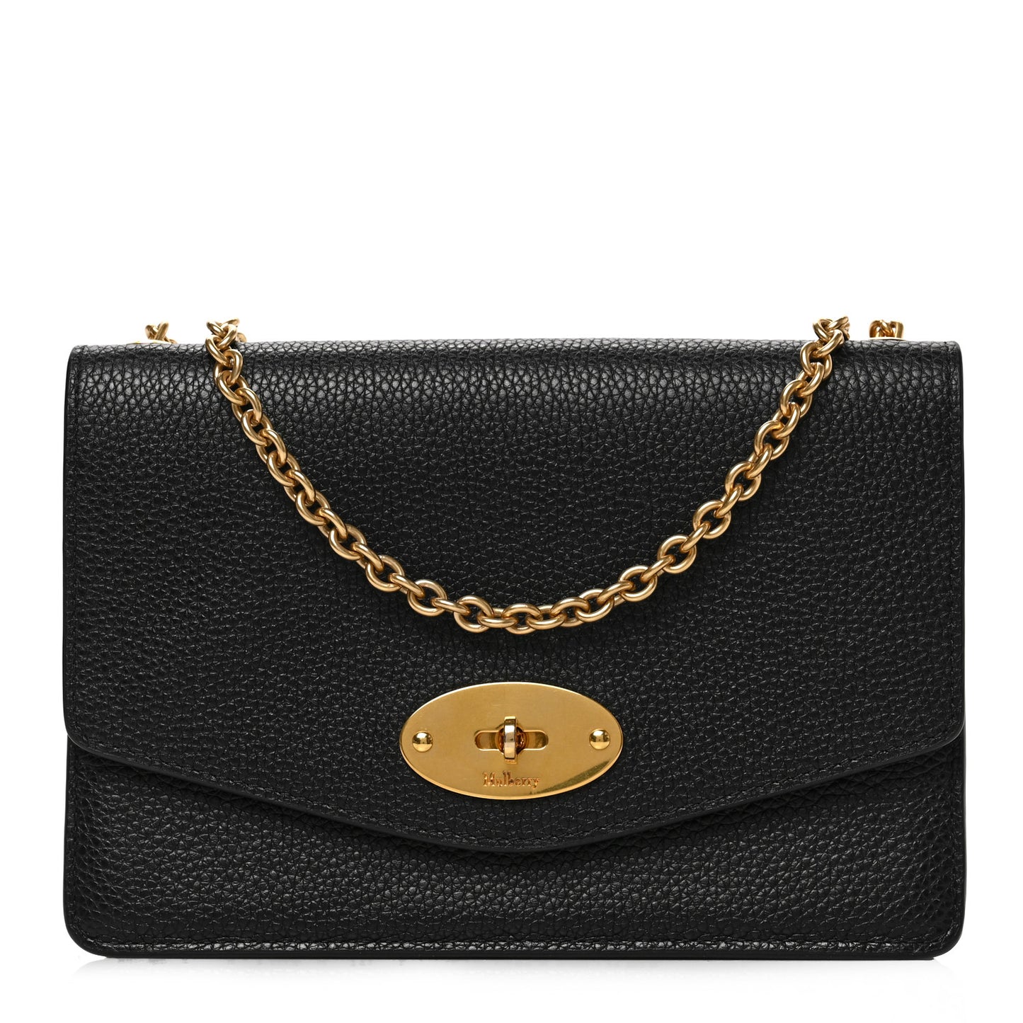 Small Classic Grain Calfskin Small Darley Black