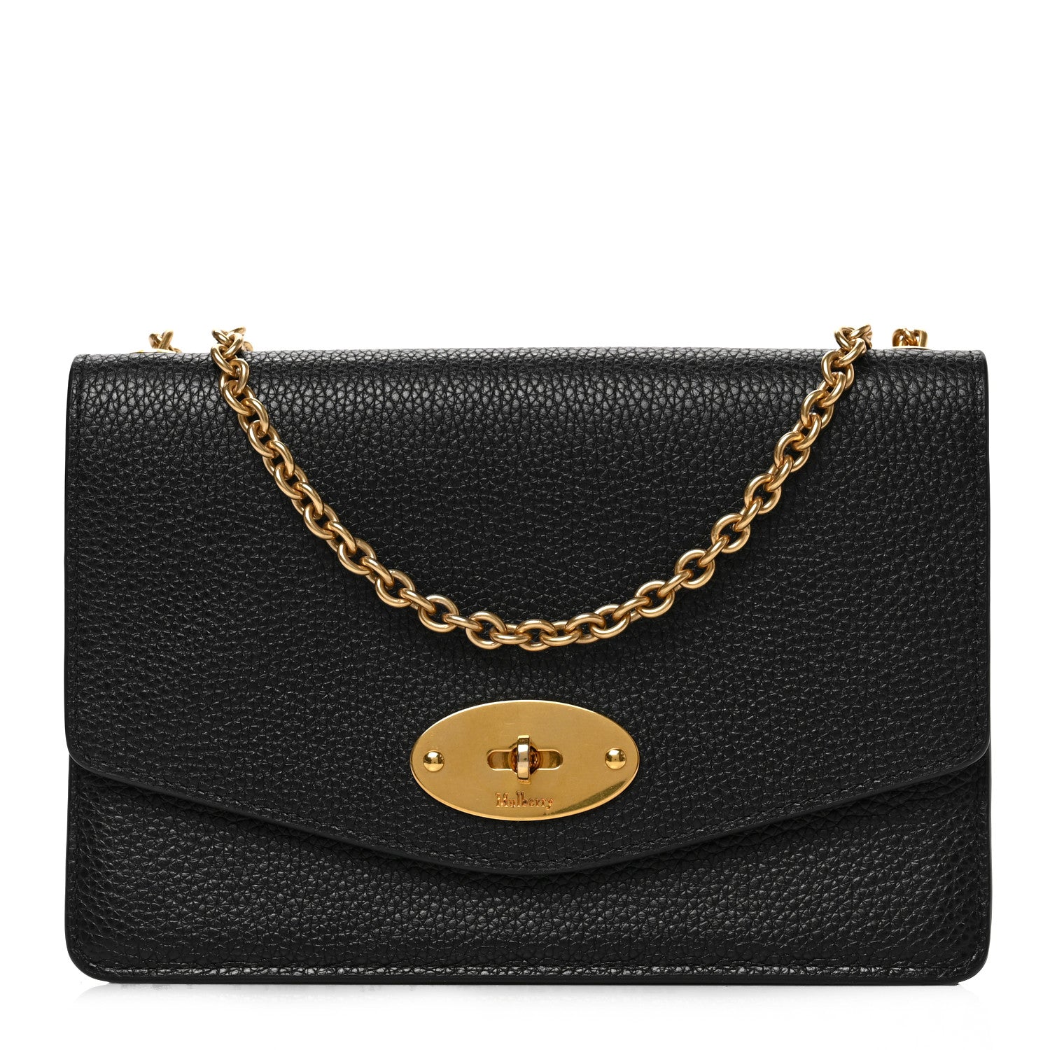 Mulberry Small Classic Grain Calfskin Small Darley Black 1 of 9