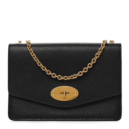 Mulberry Small Classic Grain Calfskin Small Darley Black 1 of 9