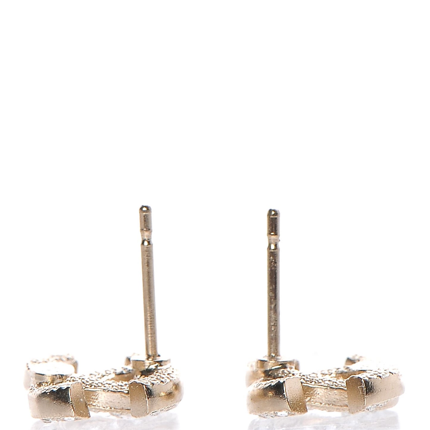Crystal CC Earrings Light Gold