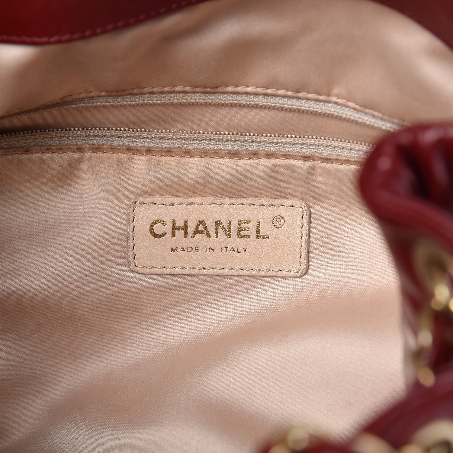 Chanel Lambskin Constructivism Tote Red 5 of 16