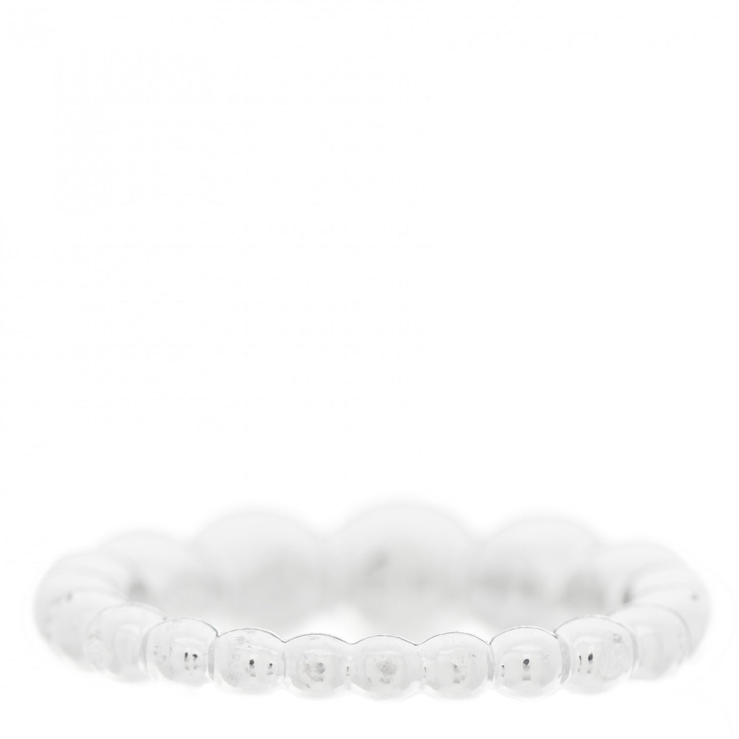 18K White Gold Perlee Pearls of Gold Variation Ring 50 5.5