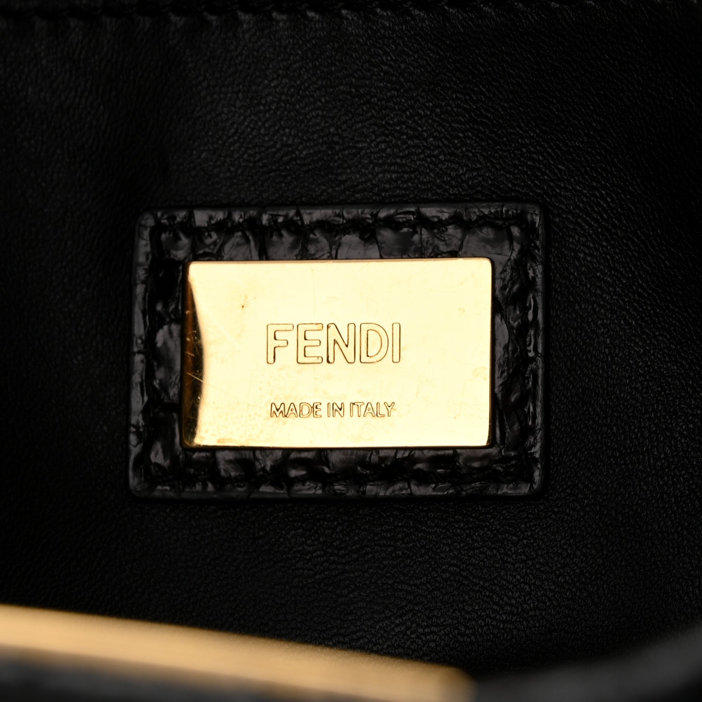 Snakeskin Nappa Medium Peekaboo Iconic Satchel Black