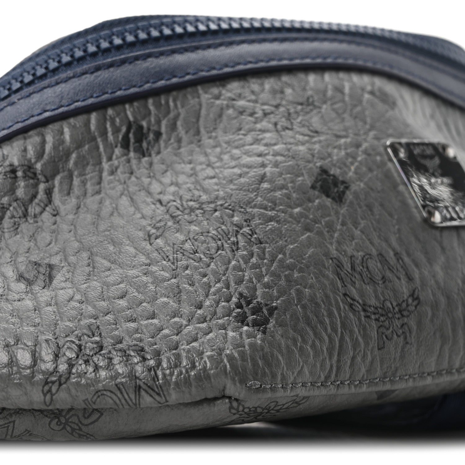 MCM Visetos Medium Belt Bag Phantom Grey 9 of 10