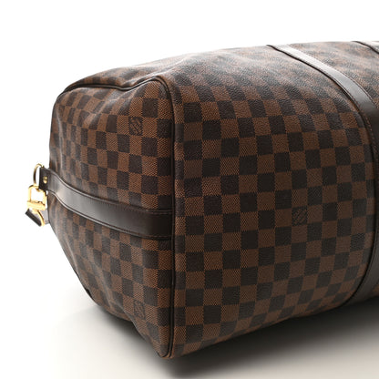 Louis Vuitton Damier Ebene Keepall Bandouliere 55 8 of 9
