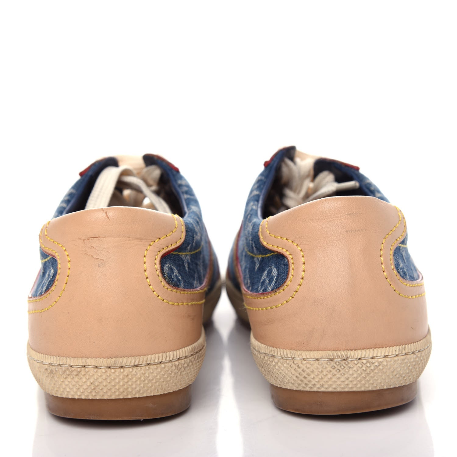 Louis Vuitton Denim Monogram Sneakers 36 Blue 7 of 10