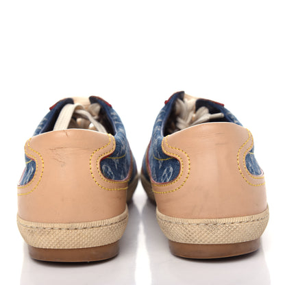 Louis Vuitton Denim Monogram Sneakers 36 Blue 7 of 10