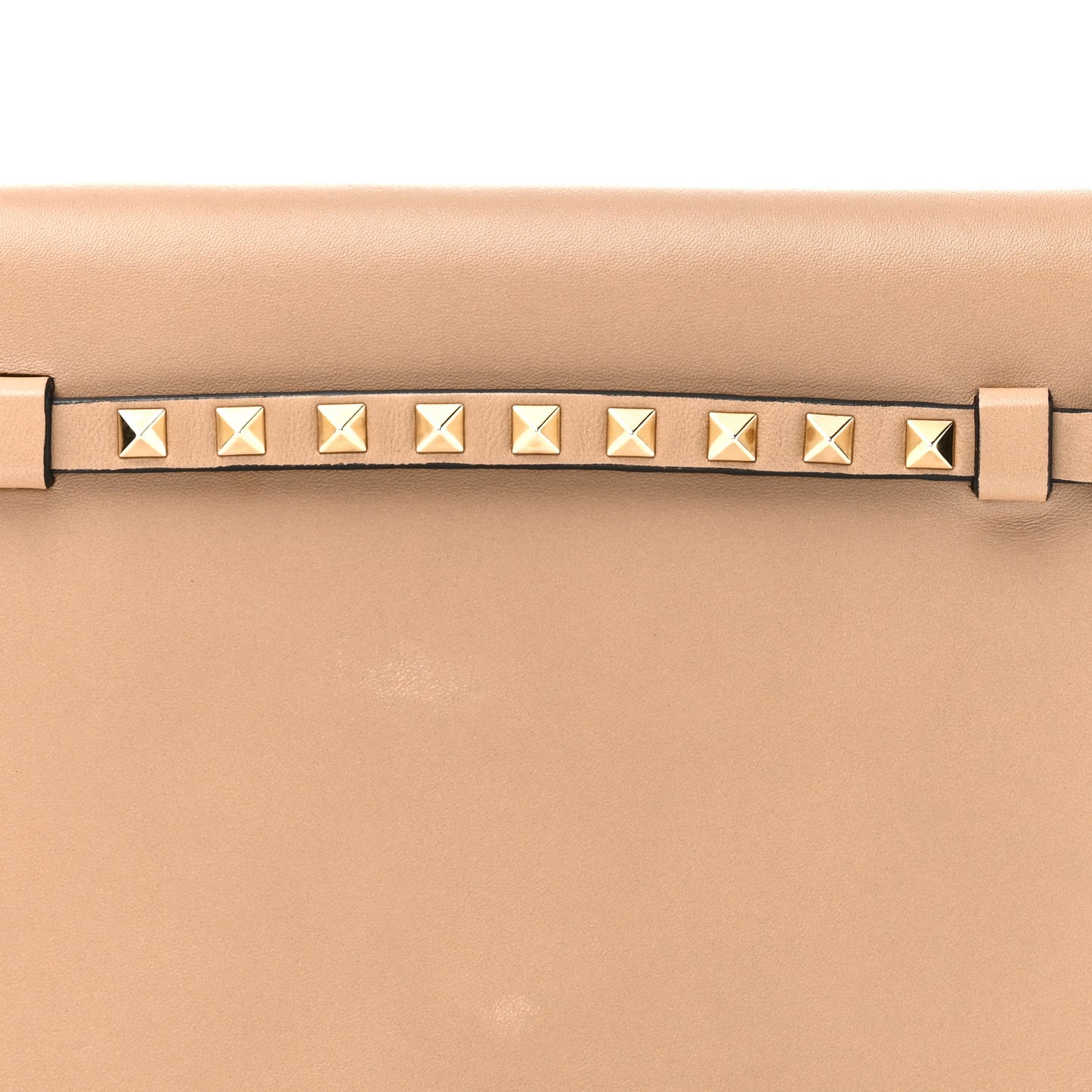 Nappa Rockstud Wristlet Clutch Alpaca