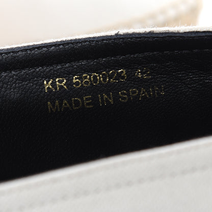 Saint Laurent Canvas Elba Logo Embroidered Espadrilles 42 Panna 8 of 10