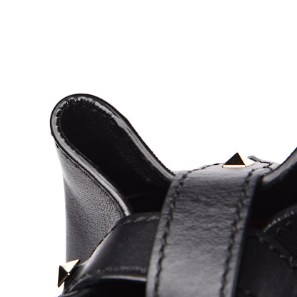 Valentino Garavani Vitello Rockstud Bucket Bag Black 8 of 12