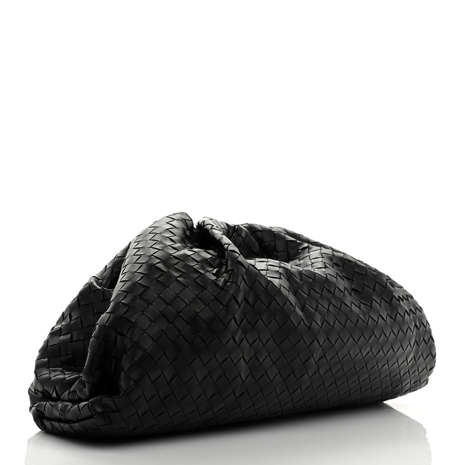 Bottega Veneta Nappa Maxi Intreccio The Pouch Oversized Clutch Black 3 of 7
